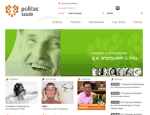 Tablet Screenshot of politecsaude.com.br